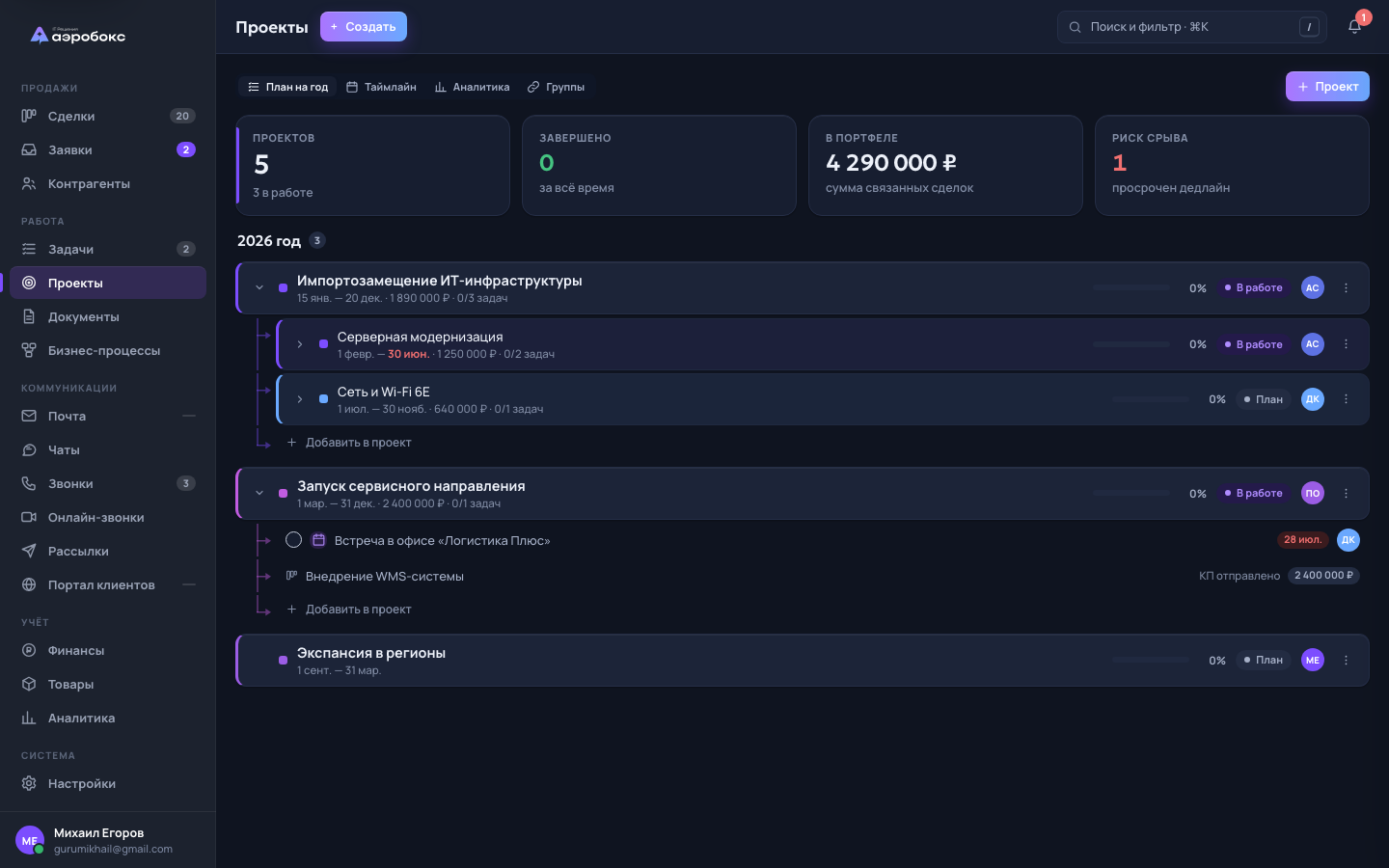 Проекты